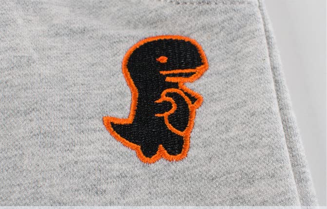 Moonker Toddler Kids Boys Jogging Shorts Summer Cotton Dinosaur Embroidered Casual Shorts Active Stretchy up4