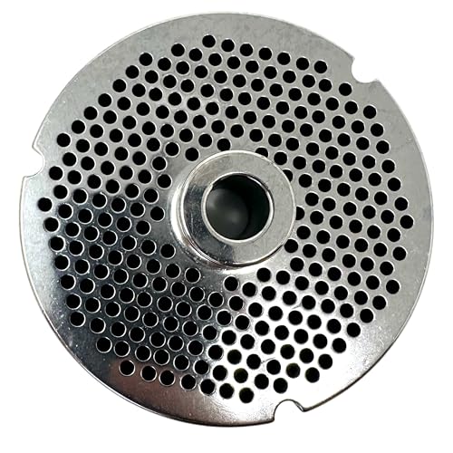 #32 Meat Grinder Plate, Hubbed, 15 mm Width, D2 Steel (9/64 Inch)