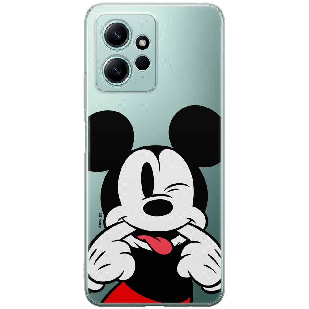 ERT GROUP mobile phone case for Xiaomi REDMI NOTE 12 4G original and officially Licensed Disney pattern Mickey 052 optimally adapted to the shape of the mobile phone, partially transparent