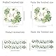 Toilette Blumen Grün Wandaufkleber Eucalyptus Pflanzen Blätter, PVC Toilettendeckel aufkleber Bad Möbel Tür Schild Dekor Abnehmbar und selbstklebend (F018+F028)