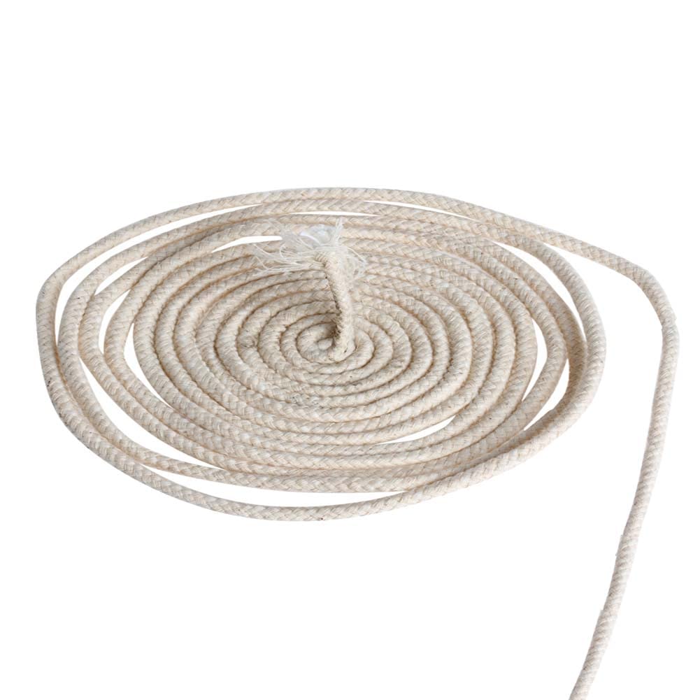 View 1 of 10M (33 ft) Oil Lamp Wicks Replacement 2mm Round Candle Wick Braided for Alcohol Lamps and Candles, DIY Handmade Candle Making Supplies