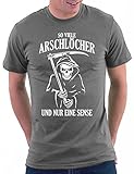  Million Nation So viele Arschlöcher und nur eine Sense T-shirt, Größe L, Darkgrey