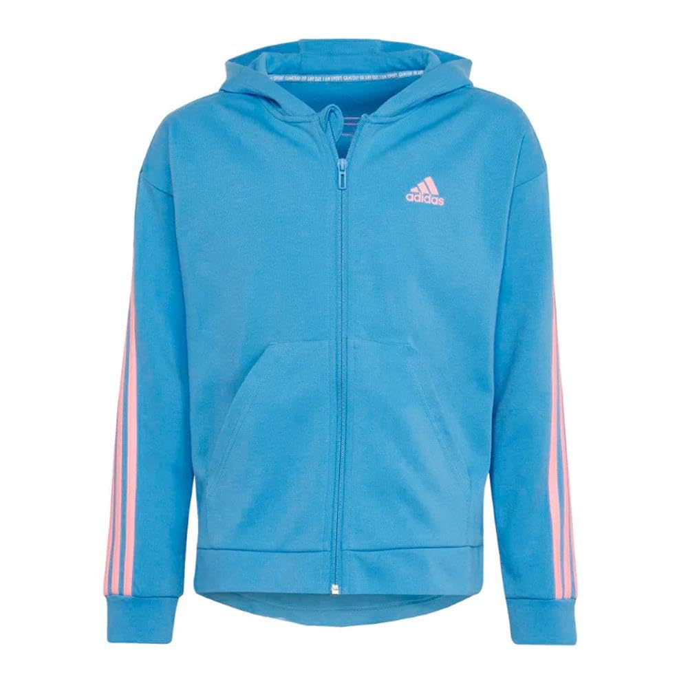 adidas Jacke mit Reißverschluss, türkis, für Mädchen, HN1075, 11-12 Jahre, türkis, 11 Jahre