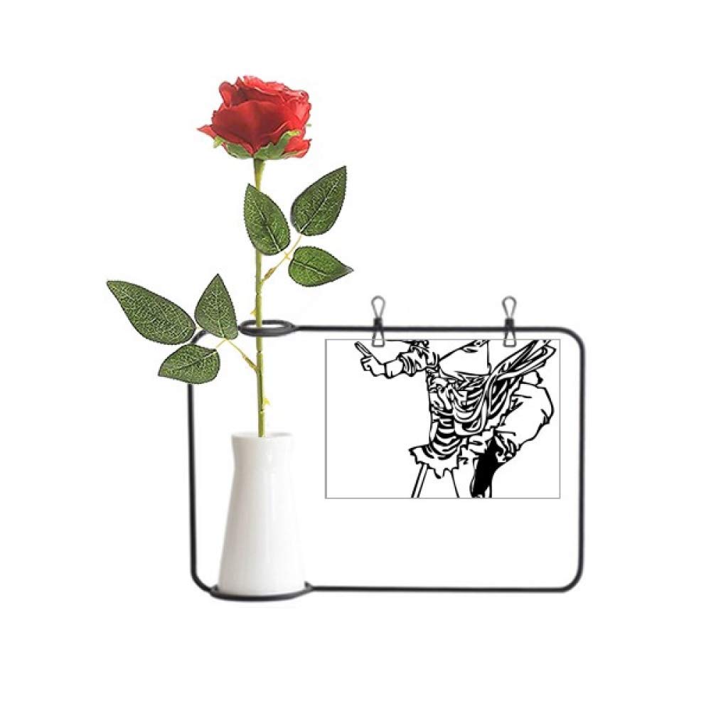 Vase à suspendre Pègrimage pour fleur artificielle en porcelaine de décoration