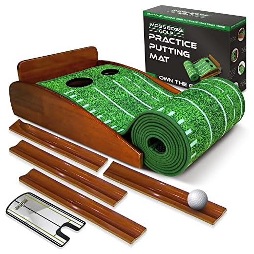 Indoor Golf Putting Mat with Mirror