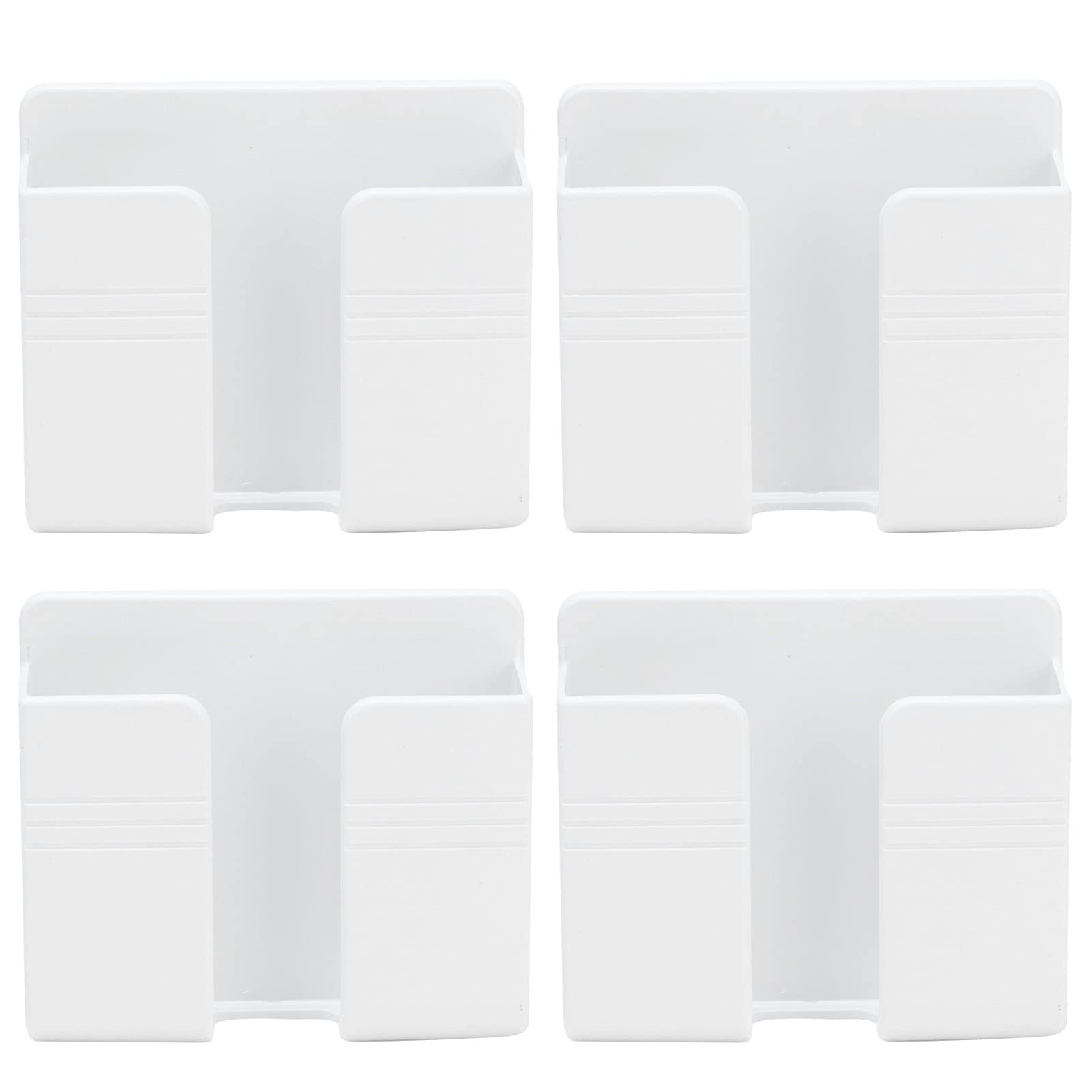 Supporti Parete Per Telefono 4 Pezzi - Portaoggetti Con Foro Cavo, Adesivo Forte, Nero - Foto 5