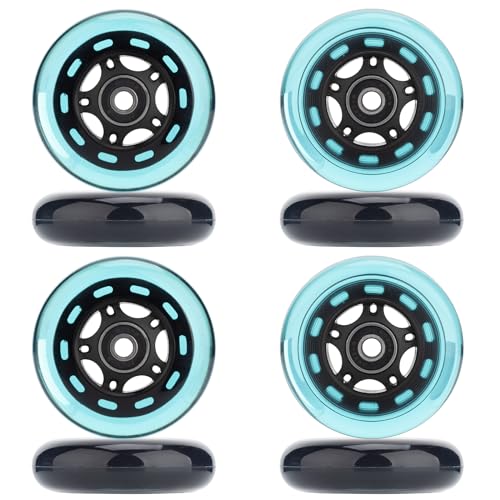 HeyZomm Inline Skate Wheels Replacement Kit, 85A, 8-Pack (64mm, Blue) - image 2