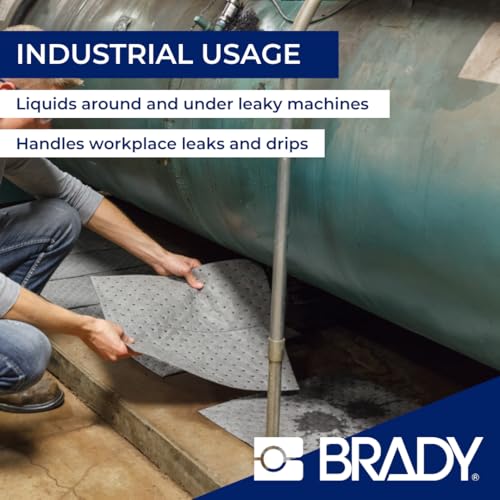 Image of Brady MRO100-E Absorbent Roll, Grey, 400mm x 500mm