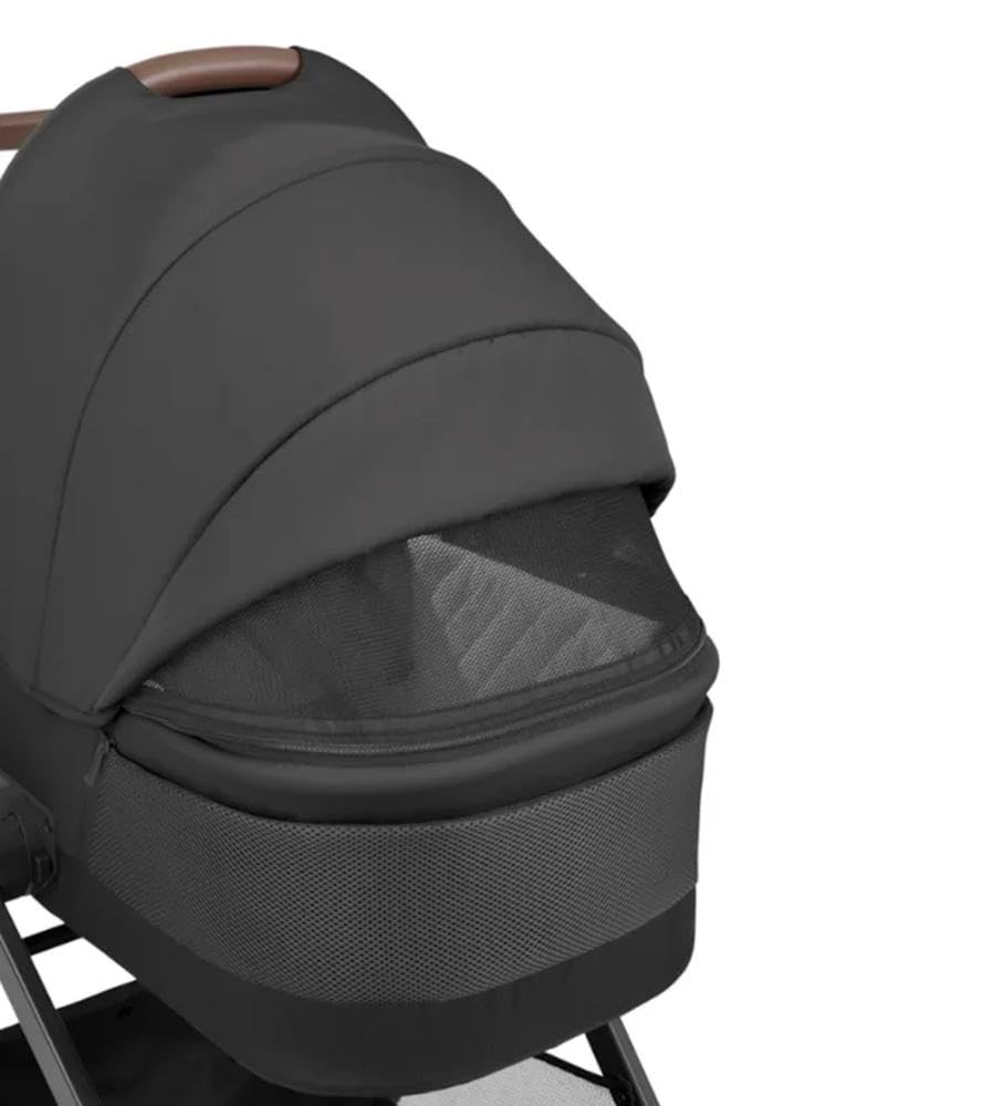 Kikka boo Wózek dziecięcy kombi Mia 3 w 1, gondola dla niemowląt, torba do przewijania, materac, czarny