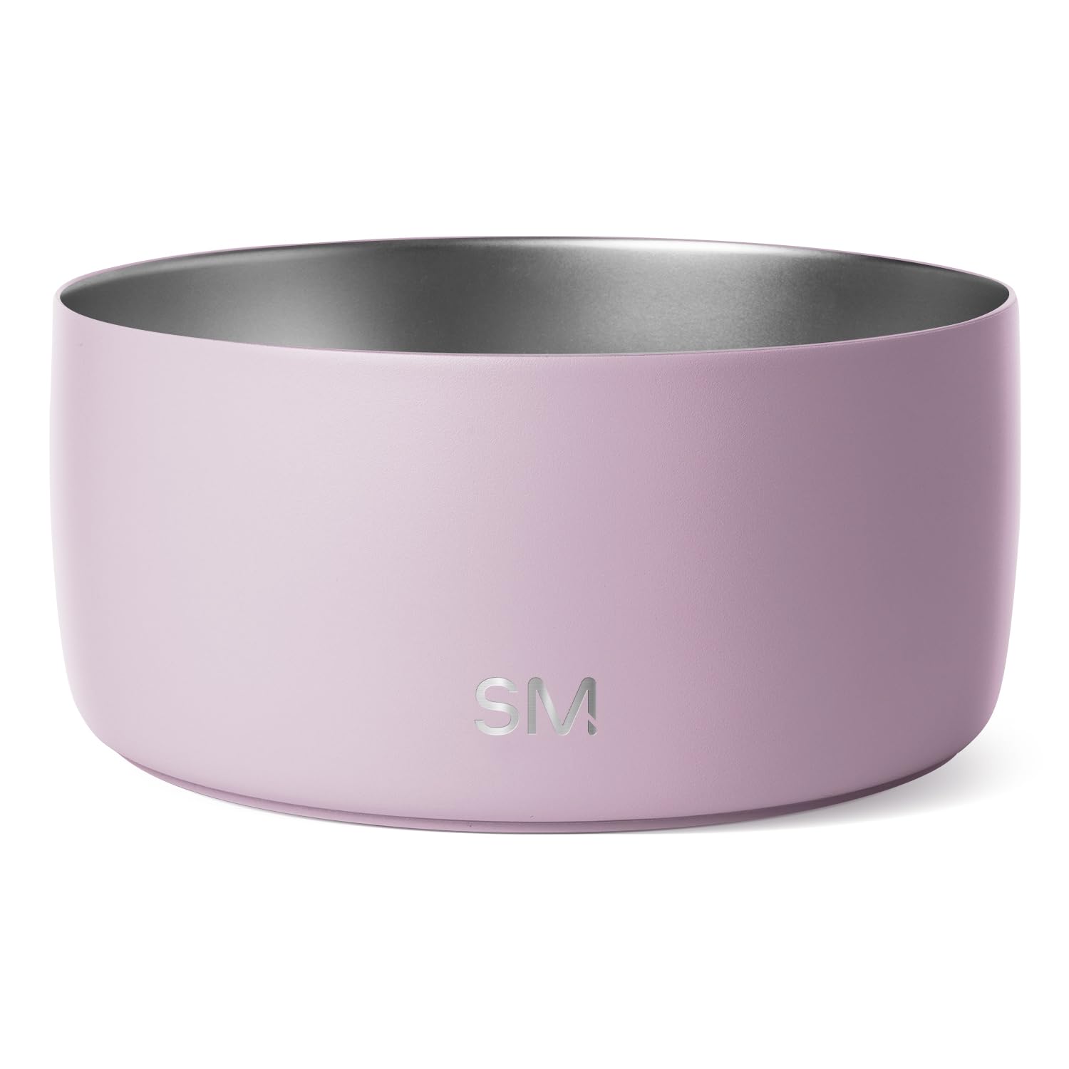 Simple Modern Stainless Steel Pet Water Bowl for Dogs & Cats | Reusable Insulated Stainless Steel Food Bowls for Dog Cat | No Tip No Slip BPA Free | Bentley Collection | Large (64oz) | Lavender