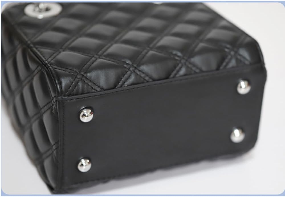 VVRPWASSLY PU Leather Handbag Purse Shoulder Bag Stylish Crossbody Bag Small Tote Purse with Bow Pearl Chain for Women - Image 5