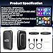 2026 New Wireless CarPlay Adapter Support Netflix/YouTube/TF, 5-in-1 Android Auto & Carplay Adapter with USB-A and USB-C Cables,Convert Wired to Wireless Apple Dongle, Video Box Car Play for iOS 10+