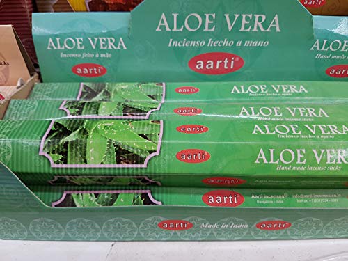 Qaromas Incienso aarti Aloe Vera 6 x 20sticks