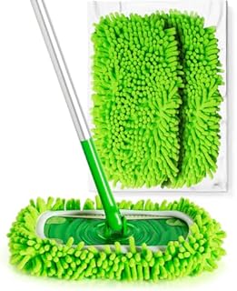 VanDuck Dust Mop Refill Compatible with Swiffer Sweeper Mop (2 Pack) - Microfiber Pet Heavy Duty Dry Cloth Refills - Reusable Mop Pad (Mop is Not Included)