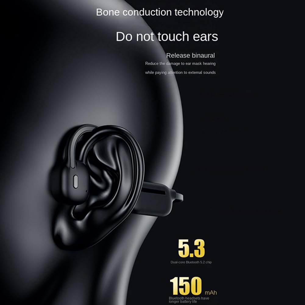 Osmond Auriculares de conducción ósea para natación, IPX8, impermeables, 32 GB, deportivos, inalámbricos, Bluetooth 5.2