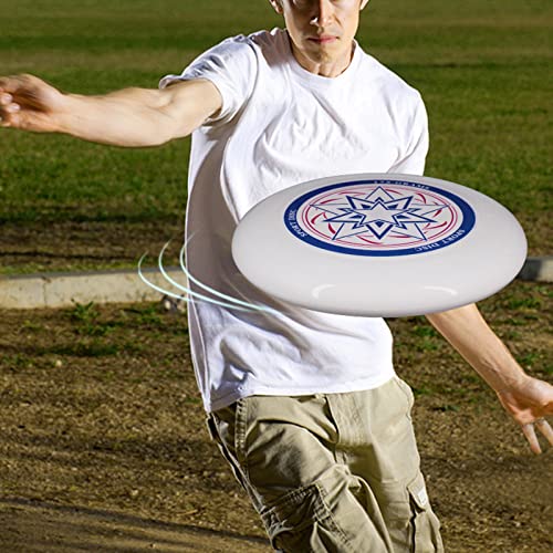 Qkydky Eurodisc 175g,Flying Ring,Professionelle Wurfscheibe,Wurfring mit Durchmesser,Wettkampf-Frisbee Funsport, Rainbow Wettkampfharte Wurfscheibe,Freizeitspieler und Profis Gleichermaßen (A)