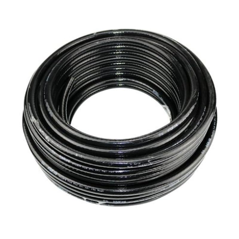 flexiable rubber Double layer Fuel Pipe Resin Wire-clamping Oil-resistant Tubing Oil Pipeline ID 6mm 8mm 10mm 12mm 14mm 16mm Black Blue Core 5 meter drain elastic (Color : Black Core, Size : ID 10mm