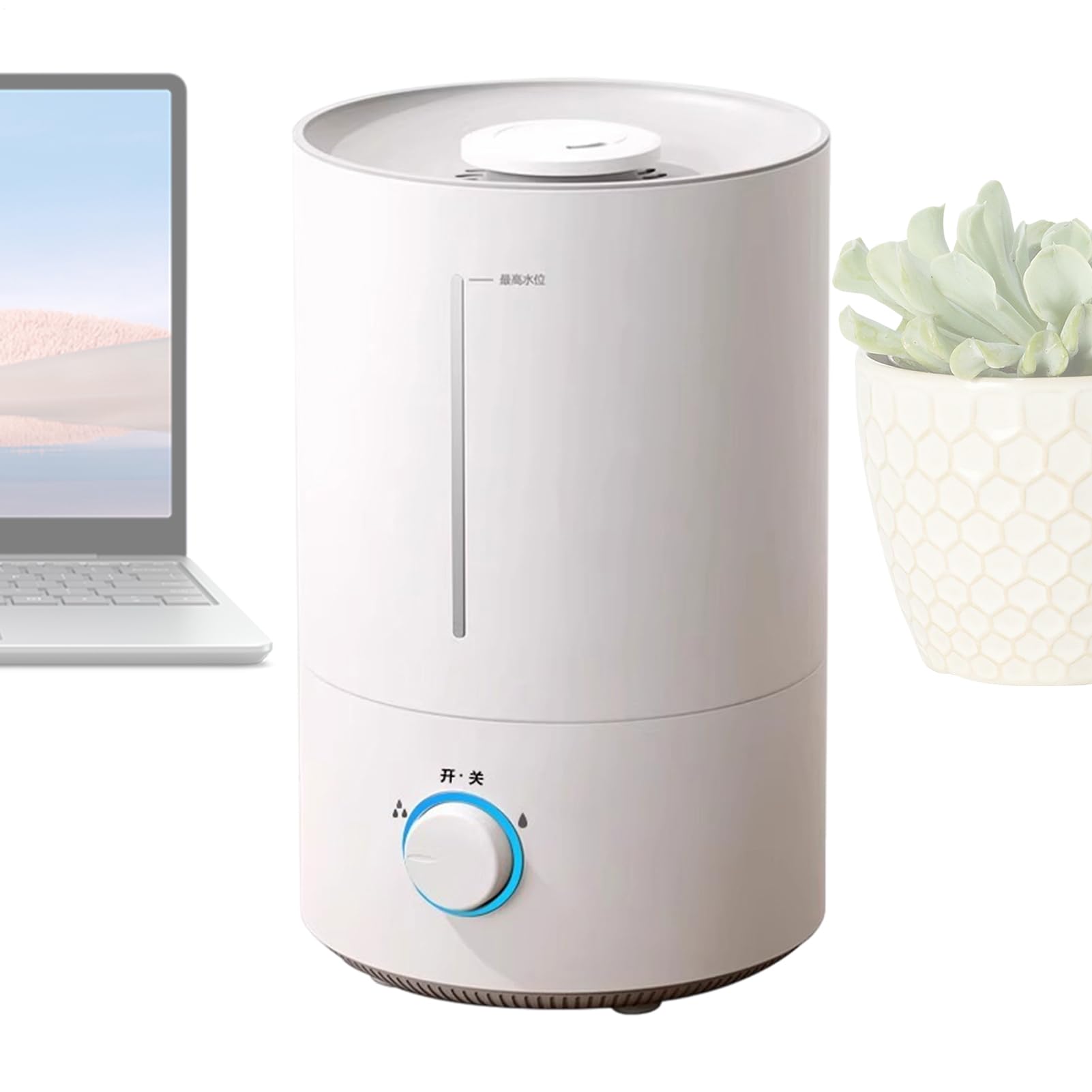 Humidificateur de chambre 4L silencieux avec buse 360° pour grande pièce
