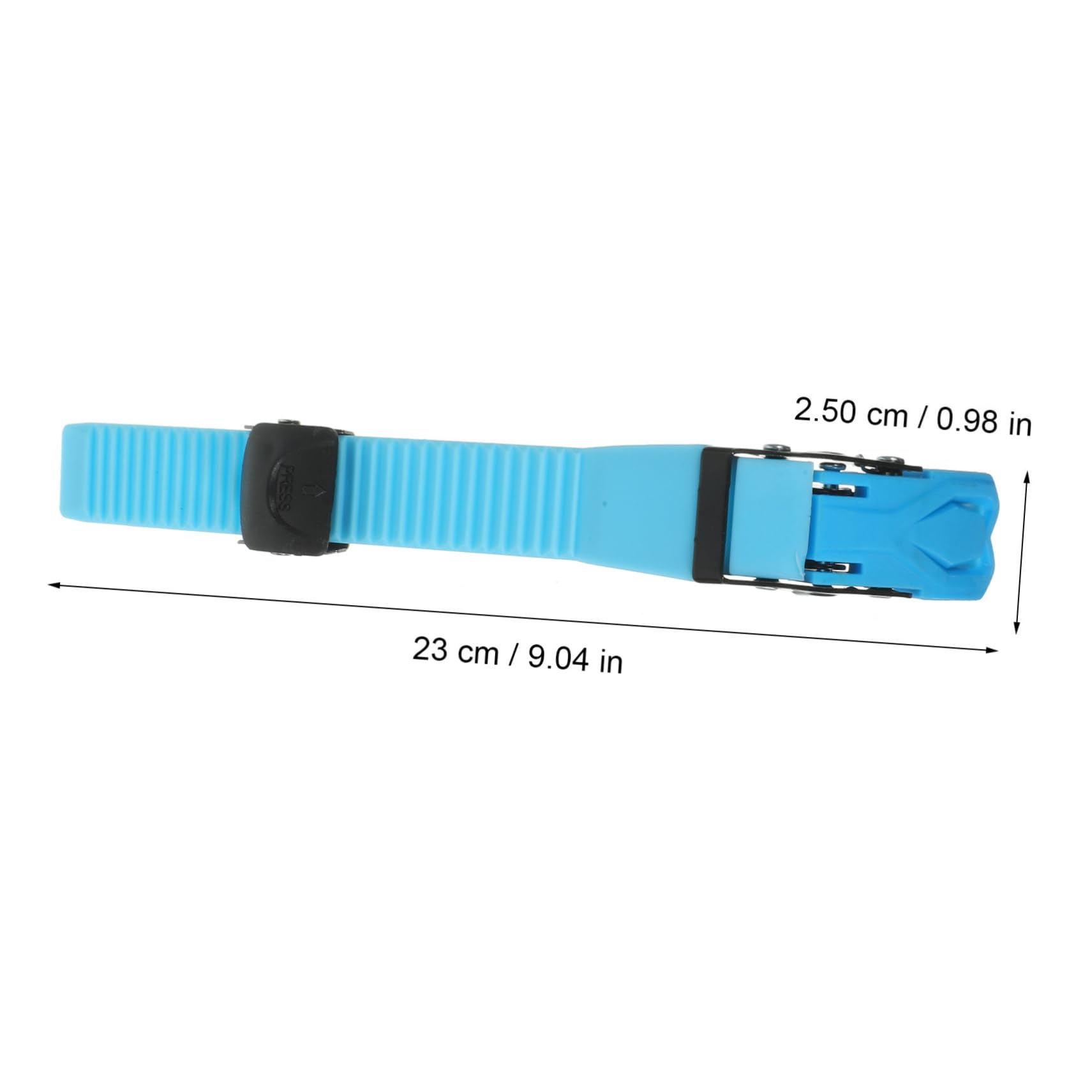 FOYTOKI Skating Shoes Accessories Energy Belt Blue 2 Pieces Universal Fit Sturdy Plastic Easy Adjustment