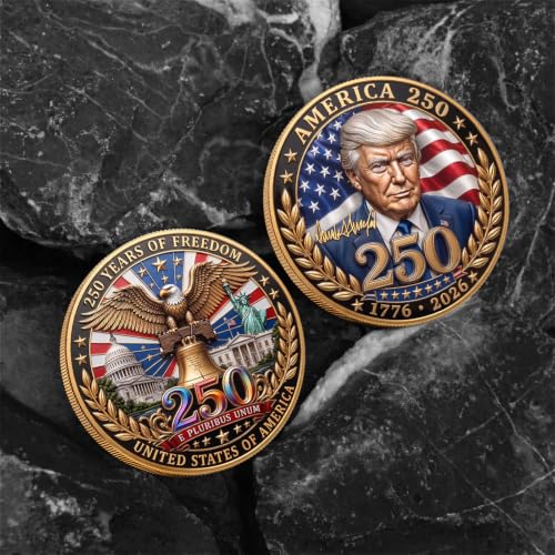 Trump 250th anniversary challenge coin product photo 5