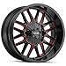 MAYHEM COGENT Black W/Prism RED Wheel with Alloy Steel (18 x 9. inches /5 x 106 mm, 0 mm Offset)