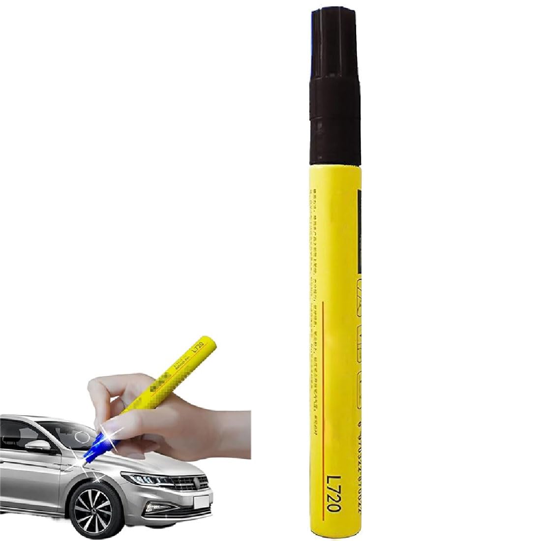 Alcogoall Black Car Paint Pen, Car Touch Up Paint Fill Paint Pen, Car Touch Up Paint Pen, Scratch Remover For Vehicles, Car Paint Scratch Repair, Touch Up Paint For Scratch Repair Various Cars (Black)