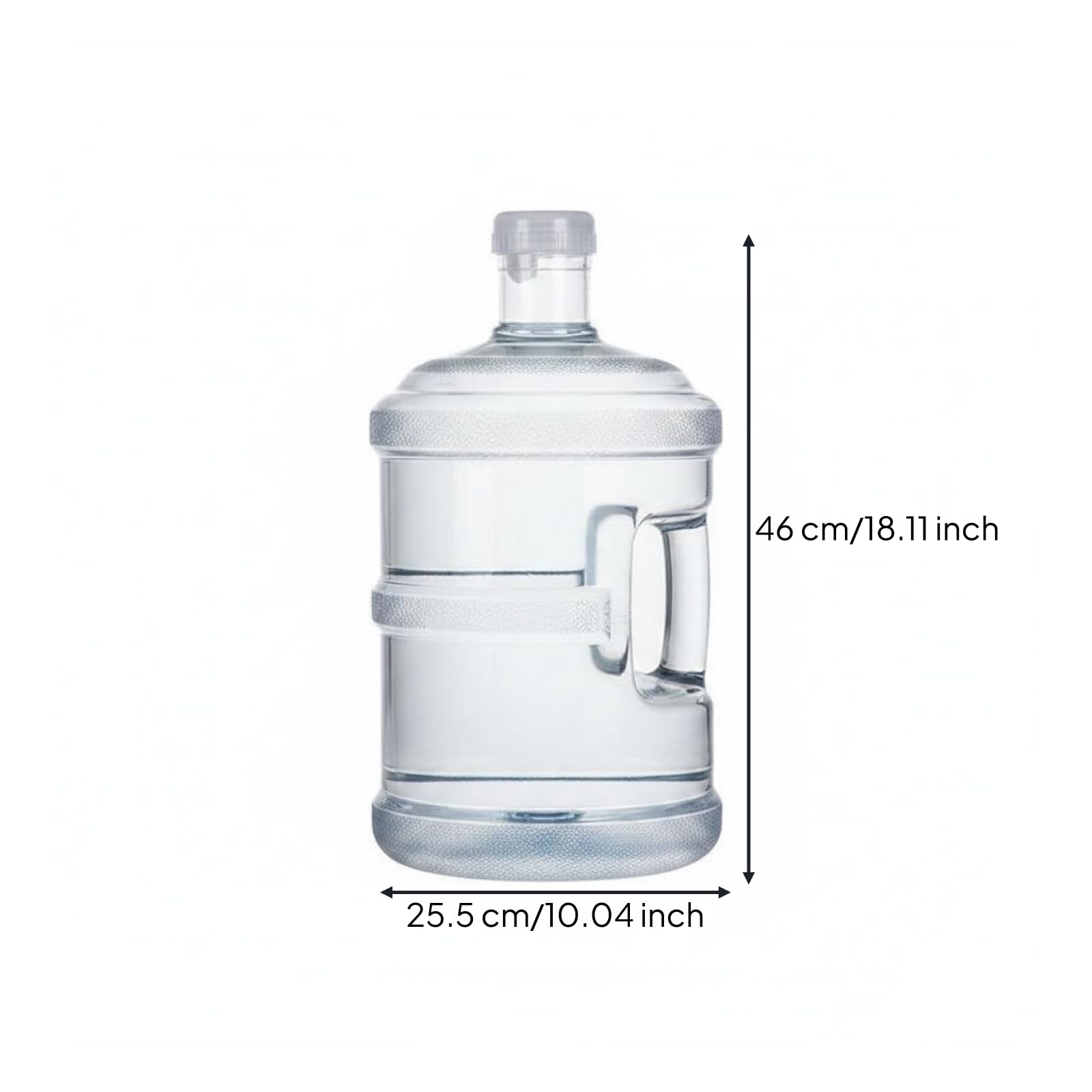 Contenitore Portatile Liquido in Policarbonato Alimentare con Costruzione Resistente E Manico Inserito Adatto per Stoccaggio Acqua Calda Fredda, 15 Litri