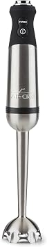 All-Clad Electrics Stainless Steel Immersion Blender 2 Piece Turbo Function 600 Watts Detachable, Variable Speed Control, Hand Blander, 9-1/4-inch
