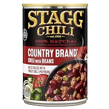 Stagg Country Brand Chili with Beans, 15 Ounce Pack of 12