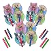 Puppy Fans Paper Folding Fans - 24 PK and 1 Triangle Eraser - Dog Party Supplies, Puppy Party Favors, Party Decorations, Prizes, Classrooms, Treasure Boxes, Easter Baskets