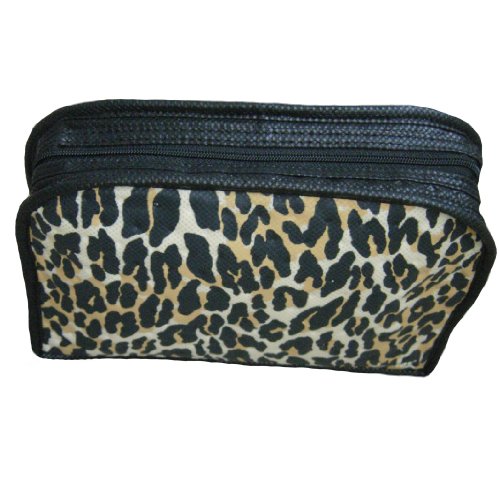 Leopard Print Insulated Makeup Bag - Small Insulated Bag - Purse Insert
