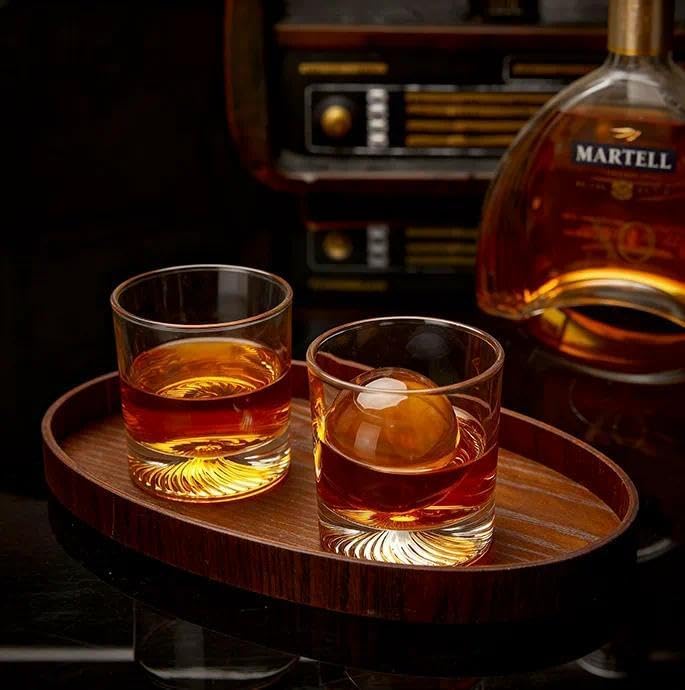 Miniatura 6 de Old Fashioned - Juego de 4 vasos de whisky clásicos de 9.5 onzas, vasos de cóctel bourbon, adecuados para whisky escocés, cristalería duradera sin