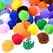 Blulu 500 Pcs 0.5 Inch Polypropylene Pompoms for Craft Making, Small Pom Poms Balls Art and Craft DIY Decorations(Multicolor)