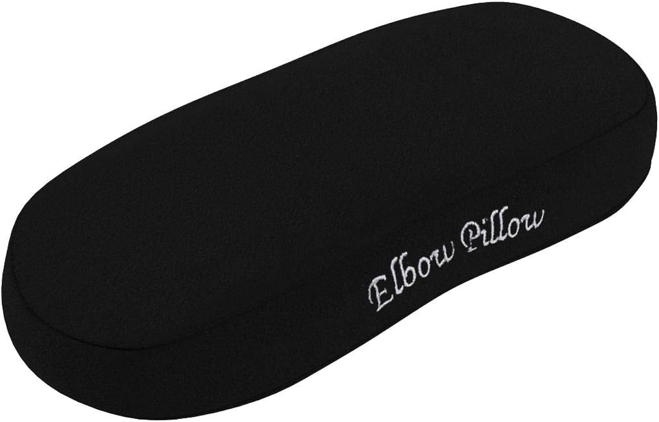 Elbow Pillow --- Jumbo Memory Foam Arm Rest Office Chair Arm Computer Pads - Universal Cushion Covers for Armrest and Elbow Relief (2 Pad Set)