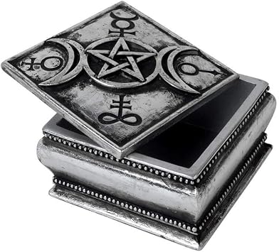 Alchemy Gothic The Vault Triple Moon Trinket Box
