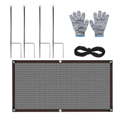 Voile d'ombrage solaire en maille respirante avec oeillets pour pergola et jardin - 2