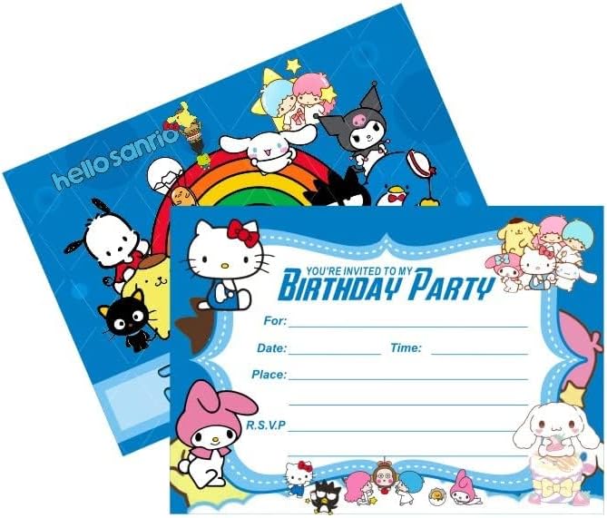 Miniatura 3 de SUTRADHAR 24 invitaciones de cumpleaños para niños, invitaciones de fiesta de niños, suministros de decoración para fiestas de cumpleaños