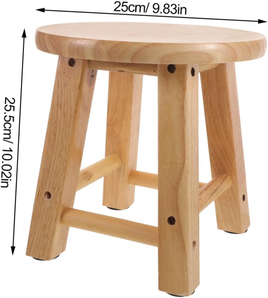 Wood Stool for Boys and Girls Adults Kitchen Stool Step Wood Smooth Surface