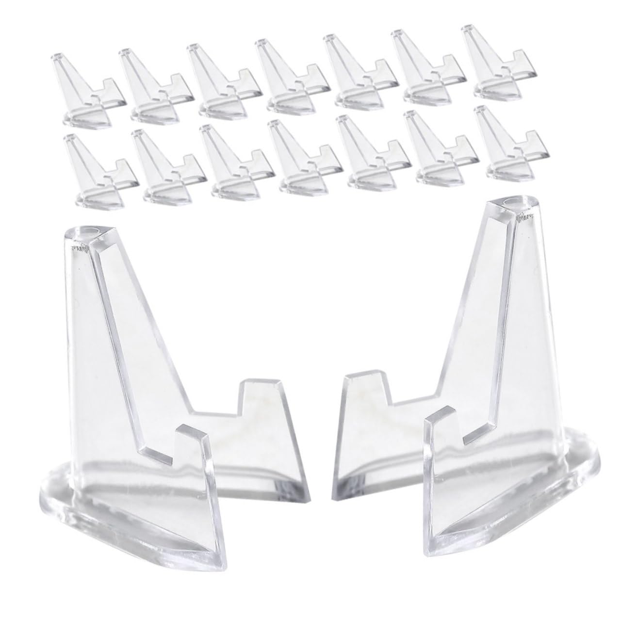 HANABASS 40pcs Guitar Pick Holder Display Stand Clear Plectrum Organizer with Base for Guitar Picks and Item Storage Durable and Stable Design