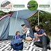Habaylin Outdoor Teppich Wetterfest, Wendbarer Balkon Teppich 120x180 cm, Leichtgewicht Picknickdecke Vorzeltteppich für Camping Terrasse Garten, Grau