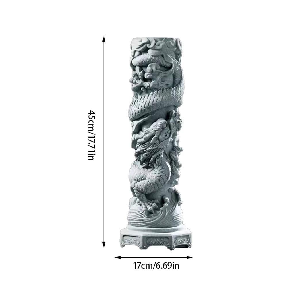 Tee-Haustier, Tee-Haustier, kreativer Sandstein, Neun-Drachen-Säule, Aquarium, Landschaftsgestaltung, Schreibtisch-Dekoration, chinesische Wohndekoration, Teetisch-Statue