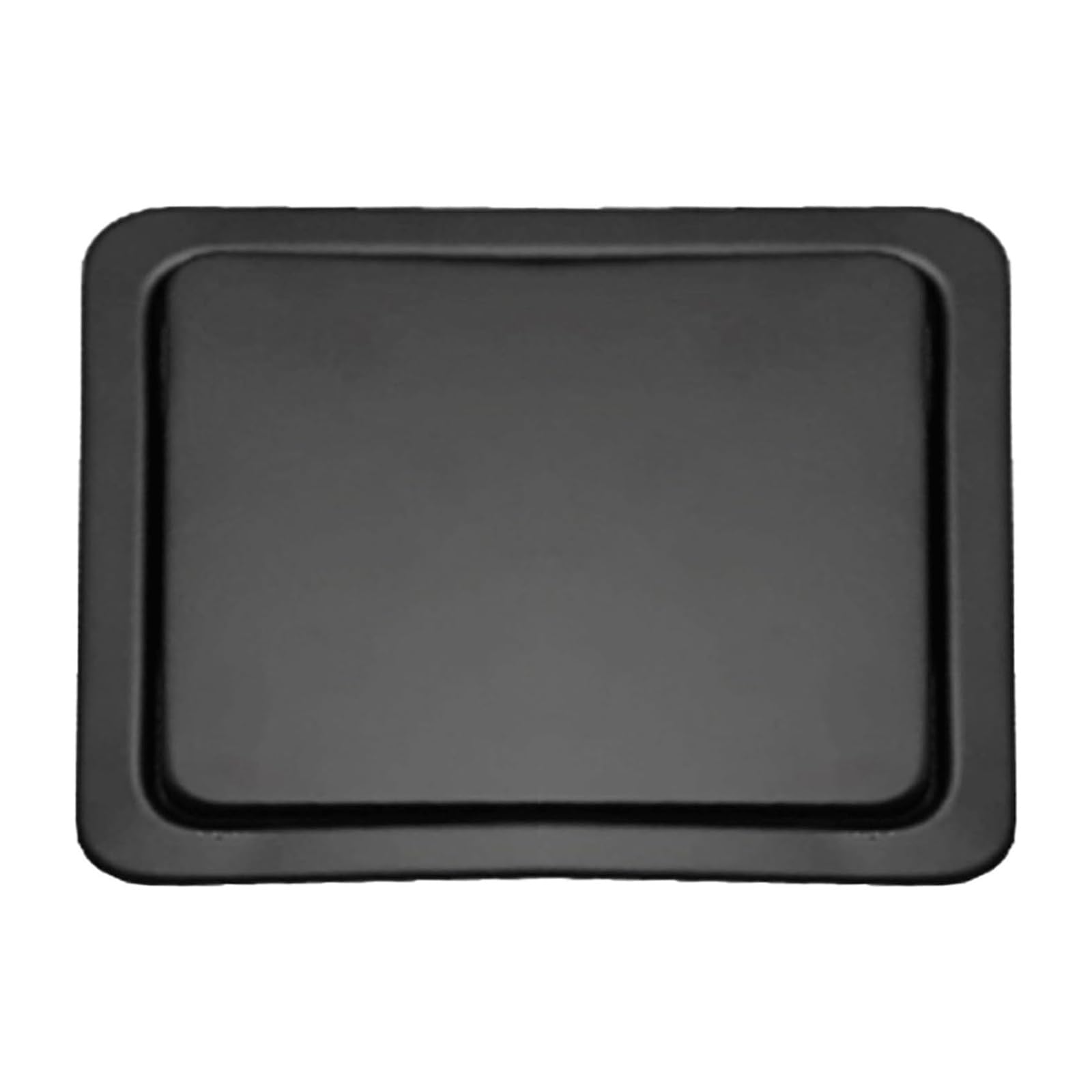 DFGHNBVC Countertop Trash Grommet Stainless Steel Drop-In Trash Can Lid Square Recessed Trash Chute Swing Flap Cover Kitchen Waste Chute Lid,430 Black