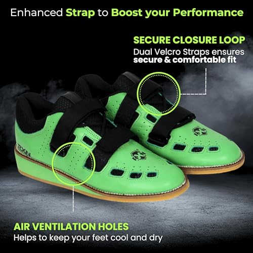 Image of RXN World Star Weightlifting Shoes for Men | Natural Leather with Mesh Lining Upper Eva Out Sole Weightlifting Shoes