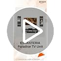 Image of ESTANTERIA Paradise Tv Unit Wall Mounted Engineered Wood TV Unit, TV Cabinet for Wall, TV Stand, TV Stand Unit Wall Shelf for Living Room, Set Top Box Wall Display Rack Stand -DIY(Walnut /White)