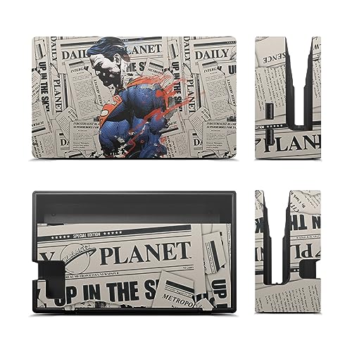 Autocollant de jeu vinyle Superman DC Comics compatible avec pack Nintendo Switch Joy-Con et Dock - 4