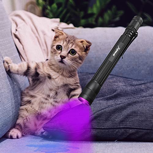Castnoo Uv Blacklight Flashlight, 395Nm Ultraviolet Flashlight, Zoomable Mini Black Light Pen Light Detector For Leak, Pet Urine, Hotel Inspection, Cat Dog Stain #TOP4