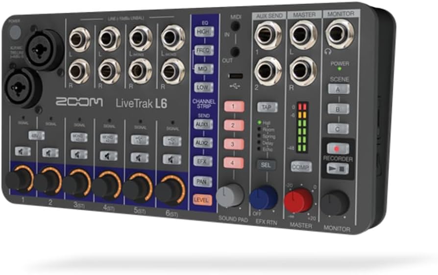 美品 ZOOM L6 デジタルミキサーレコーダー ミキサーオーディオ オマケ付 Amazon | ZOOM ズーム L6 デジタルミキサーレコーダー ミキサー