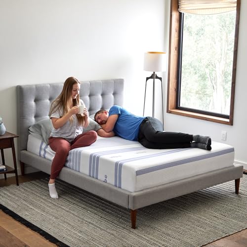 Image of Vibe Gel Memory Foam Mattress, 12-Inch CertiPUR-US Certified Bed-in-a-Box, Full, White