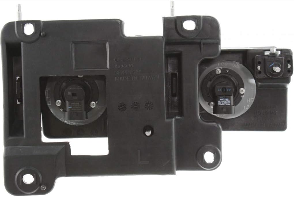 KarParts360 For Chevy C3500 1990-2002 Headlight Assembly Driver and Passenger Side | Pair | Rectangle Form w/Bulbs | DOT Certified | Replacement For GM2502101, GM2503101 | 15034929, 15034930