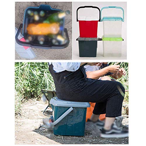 Boîte de rangement bois massif portable multifonction avec couverture épaisse